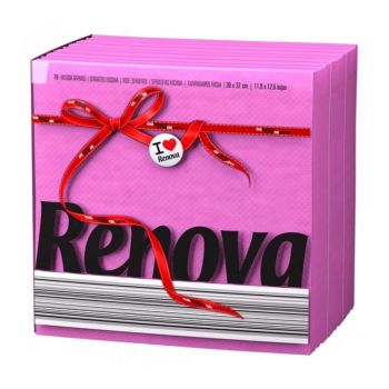 Guardanapos Renova Fucsia, 70 un