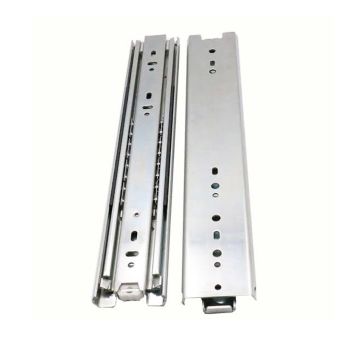 Corrediça telescópica em aço zincado, com comprimento de 250 mm