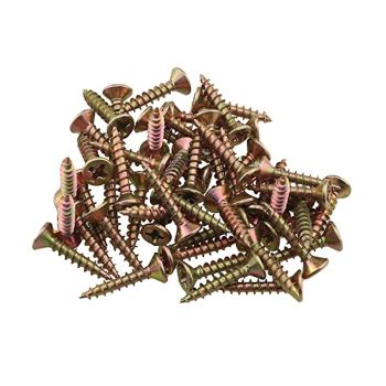 Parafuso Estrela Cabeça Chata Zincado 1000 Un, 6x30mm 