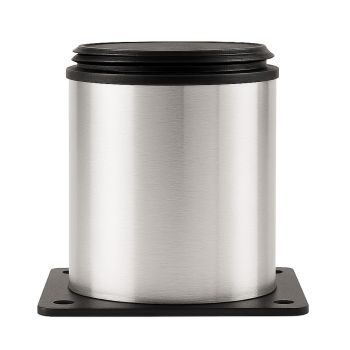 Pé de Inox Redondo, 50x50mm 