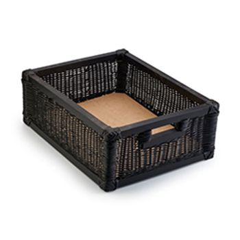 Cesta Vegetal de Palha 450mm, Mahogany