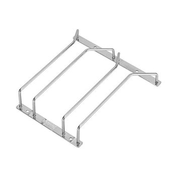 Suporte para Copos de Vinho em Aço Cromado, 2 Linhas
