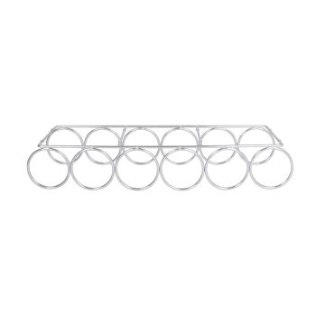 Suporte para Garrafas Cromado, 6 Furos