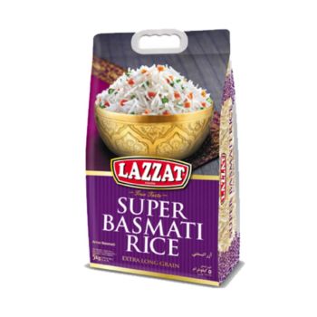 Arroz Lazzat Super Basmati, 5 Kg