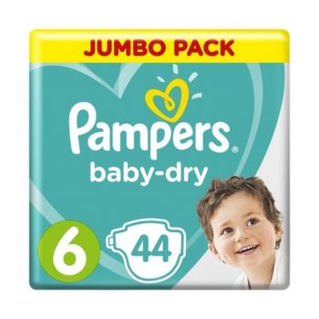 Fraldas Pampers Baby Dry 6, 44 un
