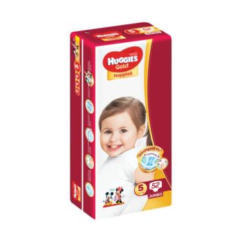 Huggies Gold Nappies 5, 52 un