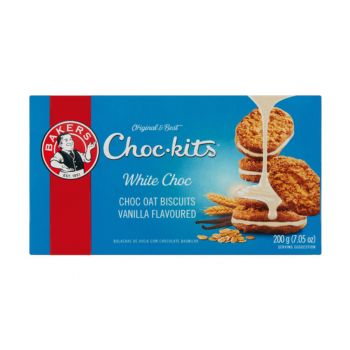 Bolachas Bakers Choc-Kits Vanilla, 200 g