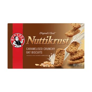 Bolachas de Aveia Caramelizadas Bakers Nuttikrust, 200 g