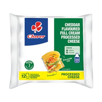 Queijo Cheddar Clover, 12 Fatias