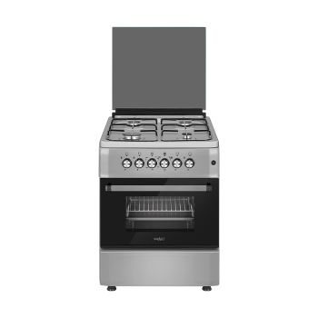 Fogão 60*60 Smart 4 Bocas Gás Forno Elétrico, Inox