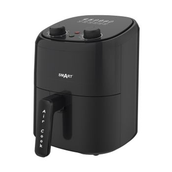 Fritadeira Sem Óleo SMART Air Fryer 2.2L 1500W Manual, Preto