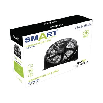 Ventoinha SMART Pé Alto 50Cm 80W Australia, Preto