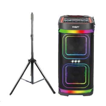 Coluna de Som Party Smart Appliances com Microfone e Trip&eacute;, 250W