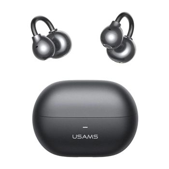 Auriculares sem Fio USAMS Echo R02 Clip-On BT5.3, Preto
