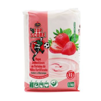 Papa Instantânea Top Score Morango, 1 Kg