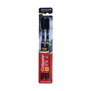Escova de Dentes Colgate Double Action Charcoal, 2 un
