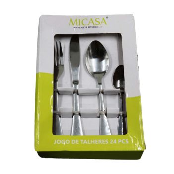 Jogo de Talheres Micasa Roma, 24 un