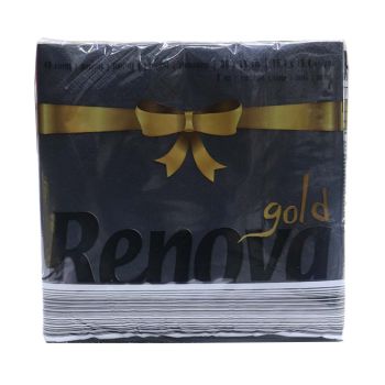 Guardanapo Renova Gold Preto, 40 un