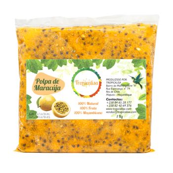 Polpa Congelada de Maracujá com Sementes, 1 kg