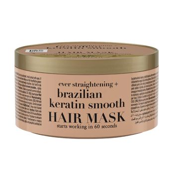 Máscara Capilar OGX Ever Straightening + Brazilian Keratin Smooth, 300ml