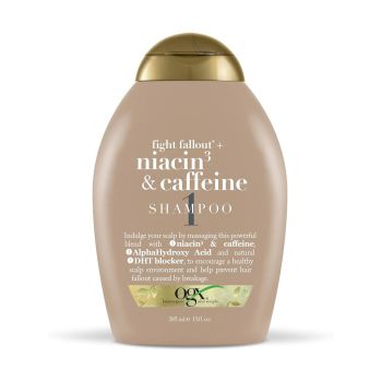 Shampoo OGX Fight Fallout + Niacin 3 & Caffeine, 385ml