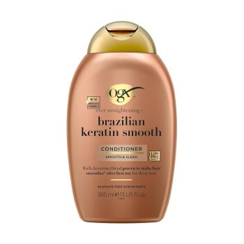 Condicionador OGX Ever Straightening Brazilian Keratin Smooth, 385ml