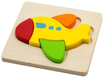 Puzzle de Blocos de Formas Viga Avião