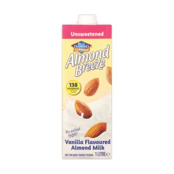 Leite de Amêndoa Não Adoçado Blue Diamond Almonds Sabor Baunilha, 1 L