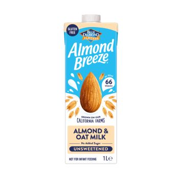 Leite de Amêndoa e Aveia Não Adoçado Blue Diamond Almonds, 1 L
