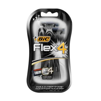 Barbeador de 4 Lâminas Bic Flex 4, 4 un