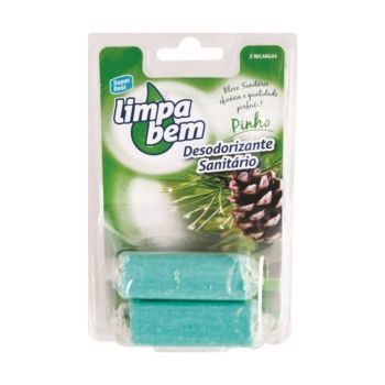 Bloco Sanitário Limpa Bem Pinho Wc, 2 x 40 g