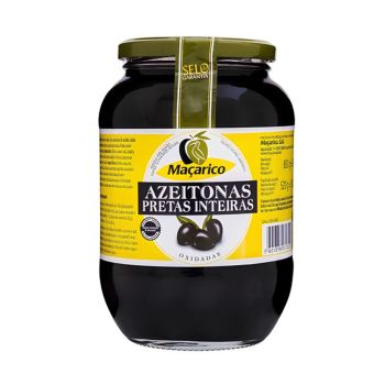 Azeitona Pretas Inteiras Maçarico, 850 g