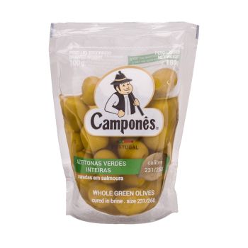 Azeitonas Verdes Inteiras Camponês, 100 g