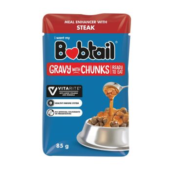 Molho para Ração de Cães Bobtail Steak, 85 g