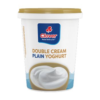 Iogurte Clover Plain Double Cream, 500 g