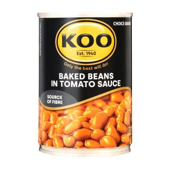 Feijão Manteiga Cozido em Molho de Tomate Koo, 410 g