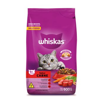 Ração para Gatos Whiskas Beef, 900 g