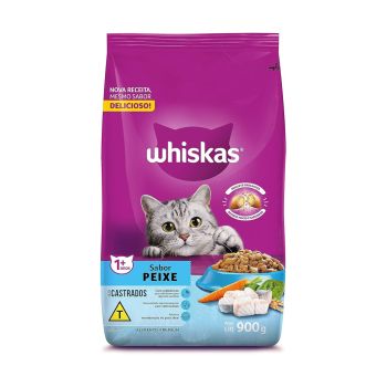 Ração para Gatos Whiskas Fish, 900 g