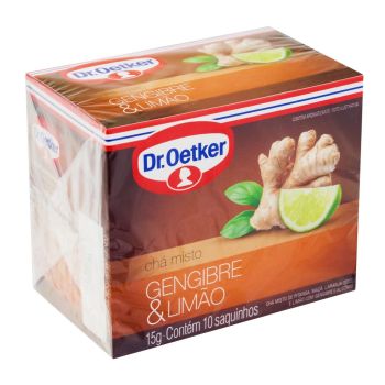 Chá de Limão e Gengibre Dr. Oetker, 10 un