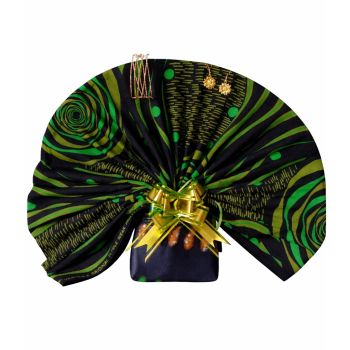 Bouquet Africano Emerald Lux com Bijuteria e Carteira By PUSHTI