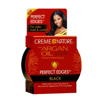 Gel para Bordas Creme of Nature Perfect Edges Óleo de Argan Preto, 63.7g