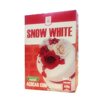 Açúcar Confeiteiro Snow White Branco, 400g