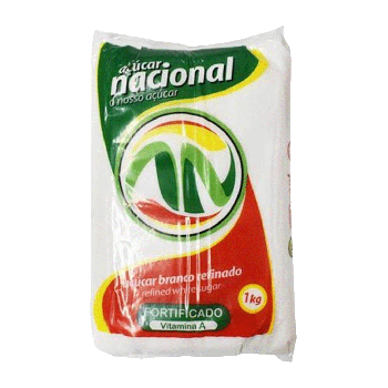 Açúcar Branco Refinado Açúcar Nacional, 1 kg