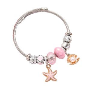 Pulseira Charmes Aço Inoxidável Plásticos Silver 88106, 18cm