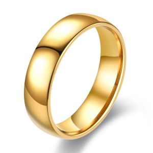 Alianças de Aço Inoxidável 29122 Gold, Tamanho Variável