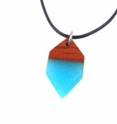 Colar Luminar Castanho-Azul 30907