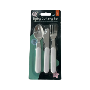 Conjunto Baby Essential Talheres 12+, Branco