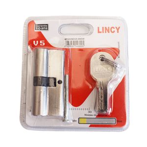 Cilindro De Fechadura Lincy Com 5 chaves, 6 cm