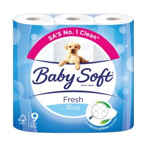 Papel Higiênico Baby Soft Fresh White, 9 un