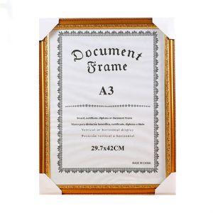 Moldura A3 Quadro Fotografia Certificado